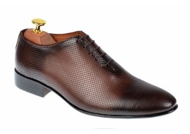 Pantofi barbati office, eleganti din piele naturala maro, ELION MATEO 026M